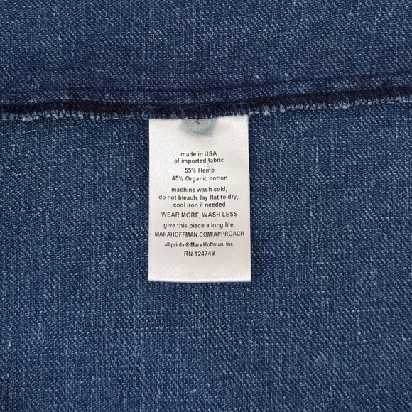 Mara Hoffman Midi Denim Long-Sleeve Annetta Dress - Picture 8 of 8